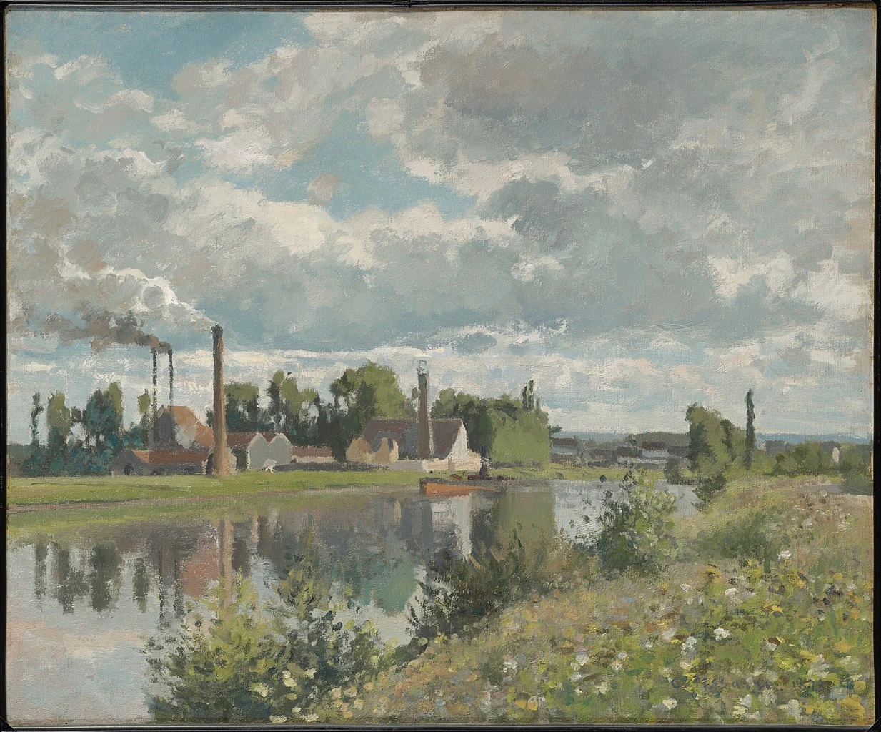 Il fiume Oise vicino a Pontoise, 1873 - Sterling and Francine Clark Art Institute, Williamstown